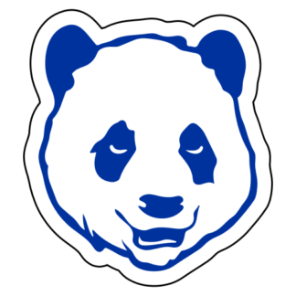 Sexy Panda Sticker (Blue)